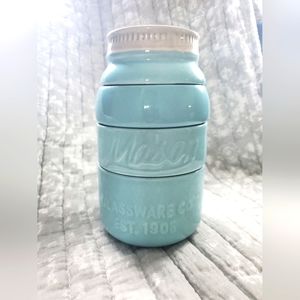 Mason Jar Measuring Cups in Aqua Blue
